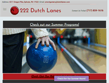 Tablet Screenshot of dutchlanes.com
